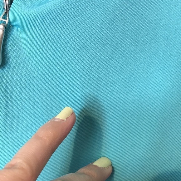 𝅺vuarnet sport half zip two tone shorts sleeve top - Picture 8 of 10